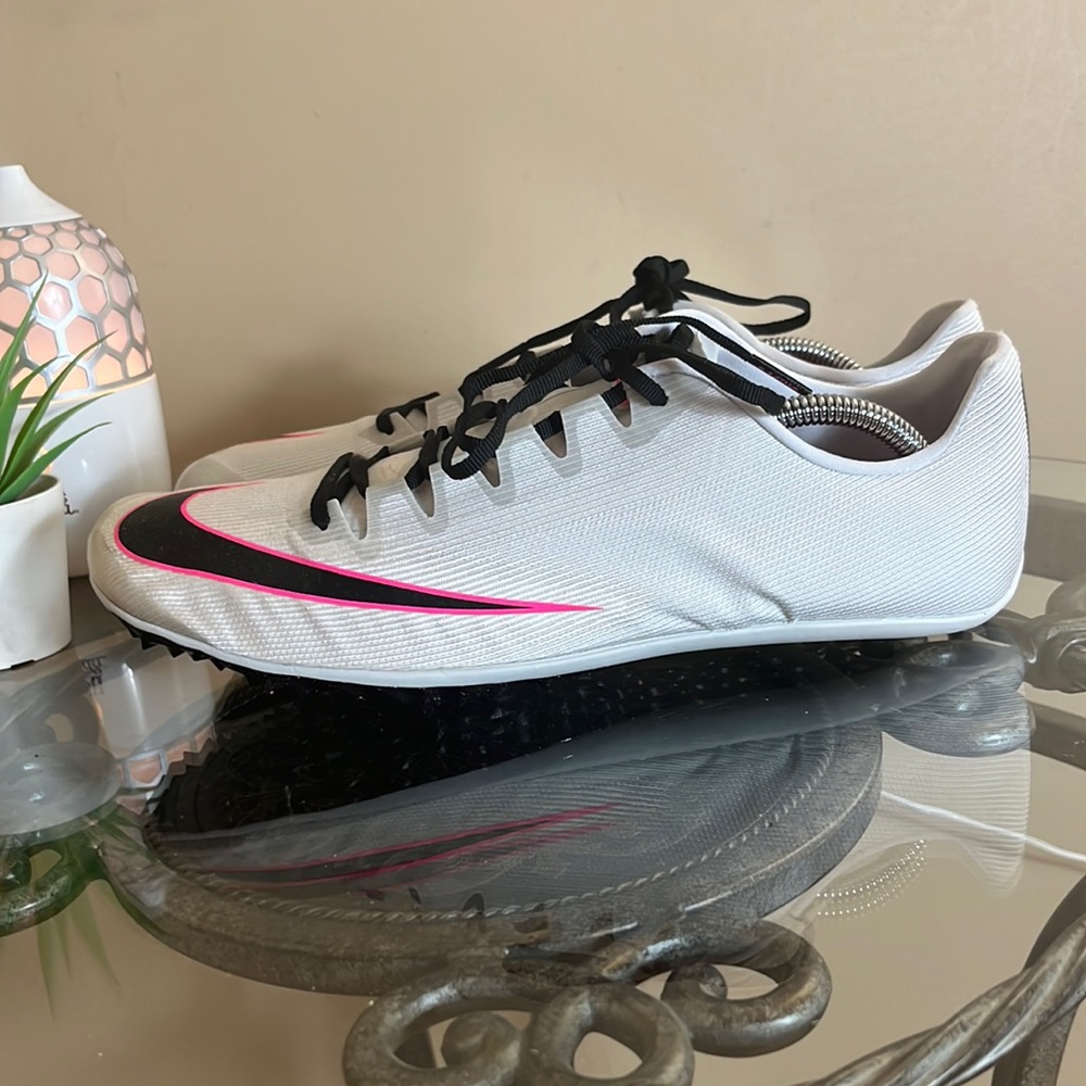 NIKE ZOOM 400 TRACK & FIELD Spikes AA1205-003 Pure Platinum Black Ponk Size 11.5